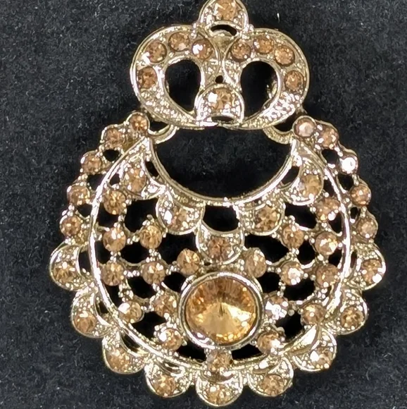 Earrings Maang Tikka Set | Bollyood Wedding Party Fashion Jewelry - Picture 4 of 6